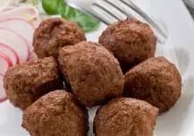 Mini Gehaktbal met Pindasaus