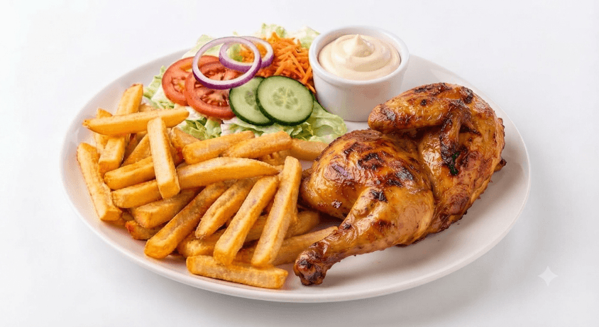 Menu Halve kip